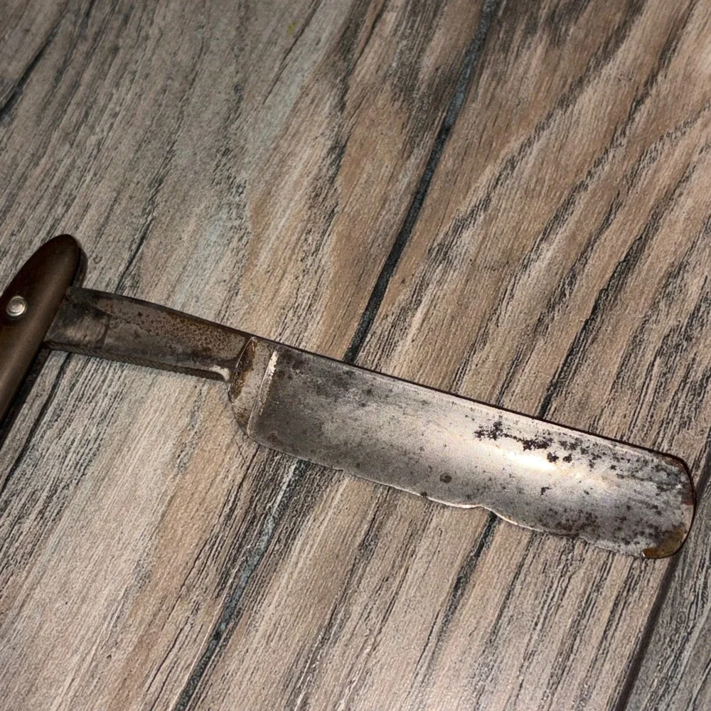 Vintage Antique Barber Tool Lot Germany Straight Razors Scissors Skeleton Key